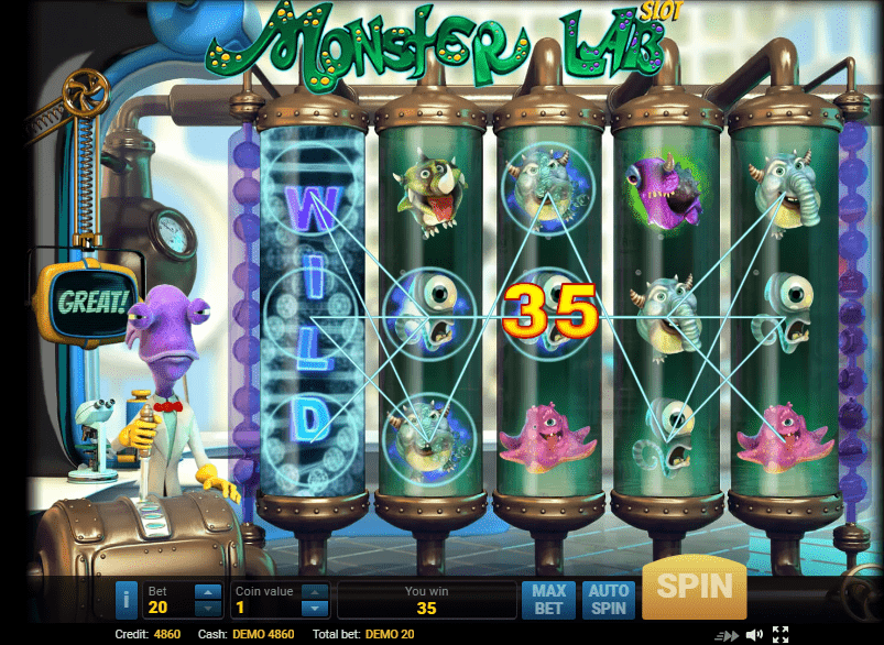 Monster Lab игровой автомат 